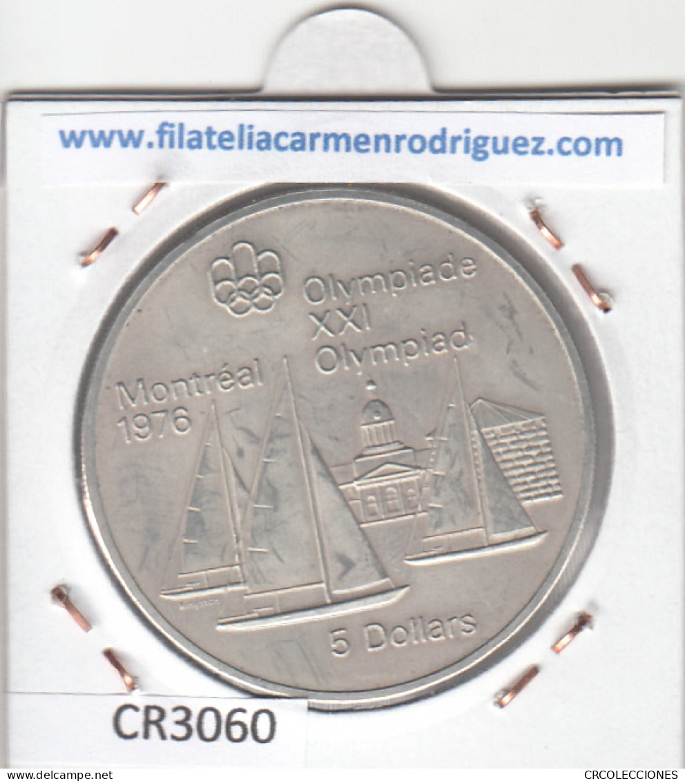 CR3060 MONEDA CANADÁ 5 DOLARES 1973 BC PLATA - Other - America