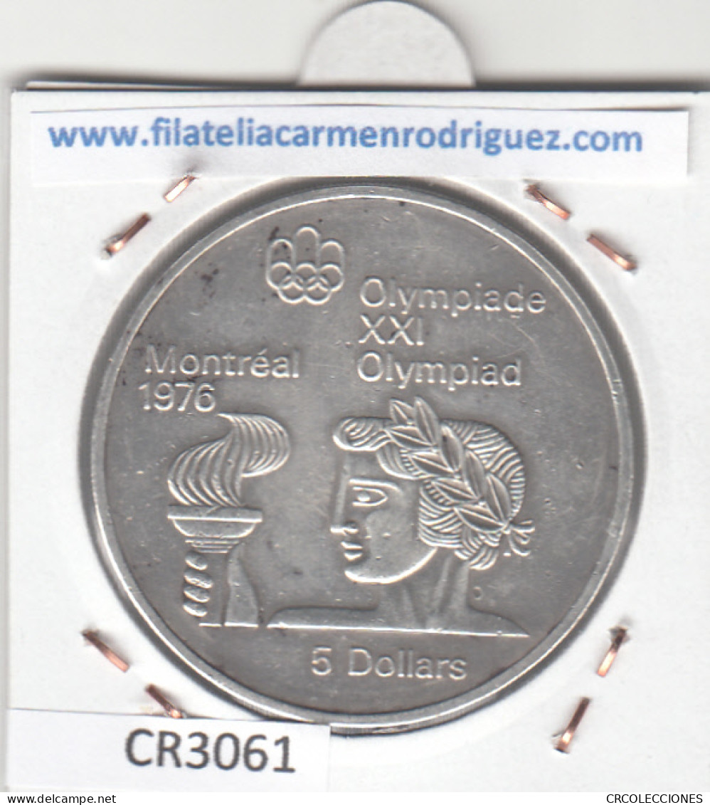 CR3061 MONEDA CANADÁ 5 DOLARES 1974 MBC PLATA - Other - America