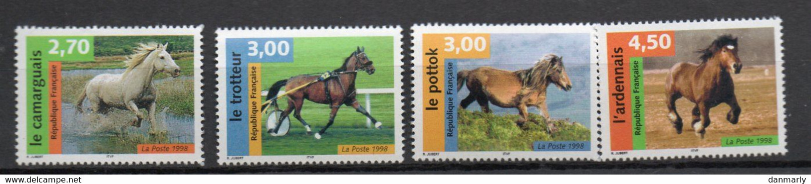 FRANCE 1998 Série Nature De France . Chevaux  Y Et T N° 3182 à3185 - Ungebraucht