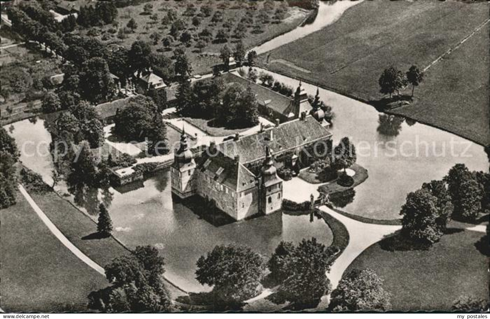 72477699 Lembeck Schloss Fliegeraufnahme Dorsten - Dorsten