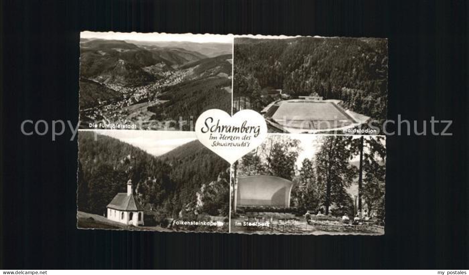 72477604 Schramberg Panorama Fuenftaelerstadt Waldstadion Konzertpavillon Stadtp - Schramberg