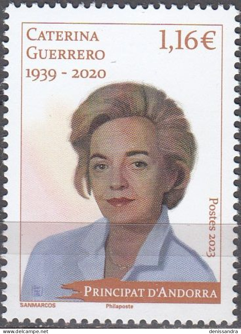 Andorre Français 2023 Caterina Guerrero Neuf ** - Unused Stamps