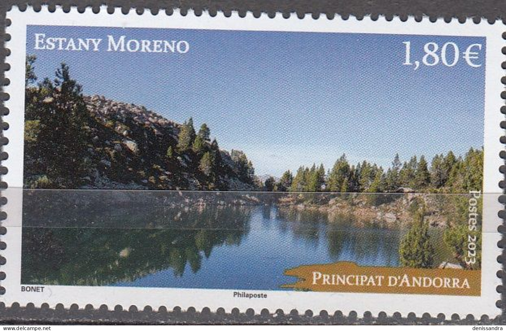 Andorre Français 2023 Etang De Moreno Neuf ** - Unused Stamps