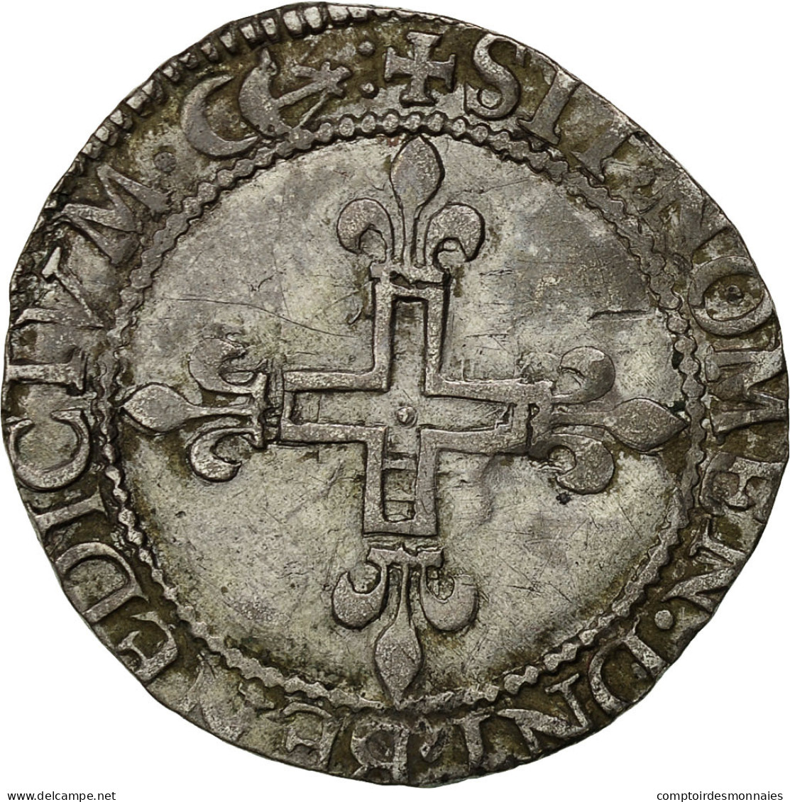 Monnaie, France, Charles IX, Double Sol Parisis, 1570, Bordeaux, TTB, Argent - 1560-1574 Charles IX