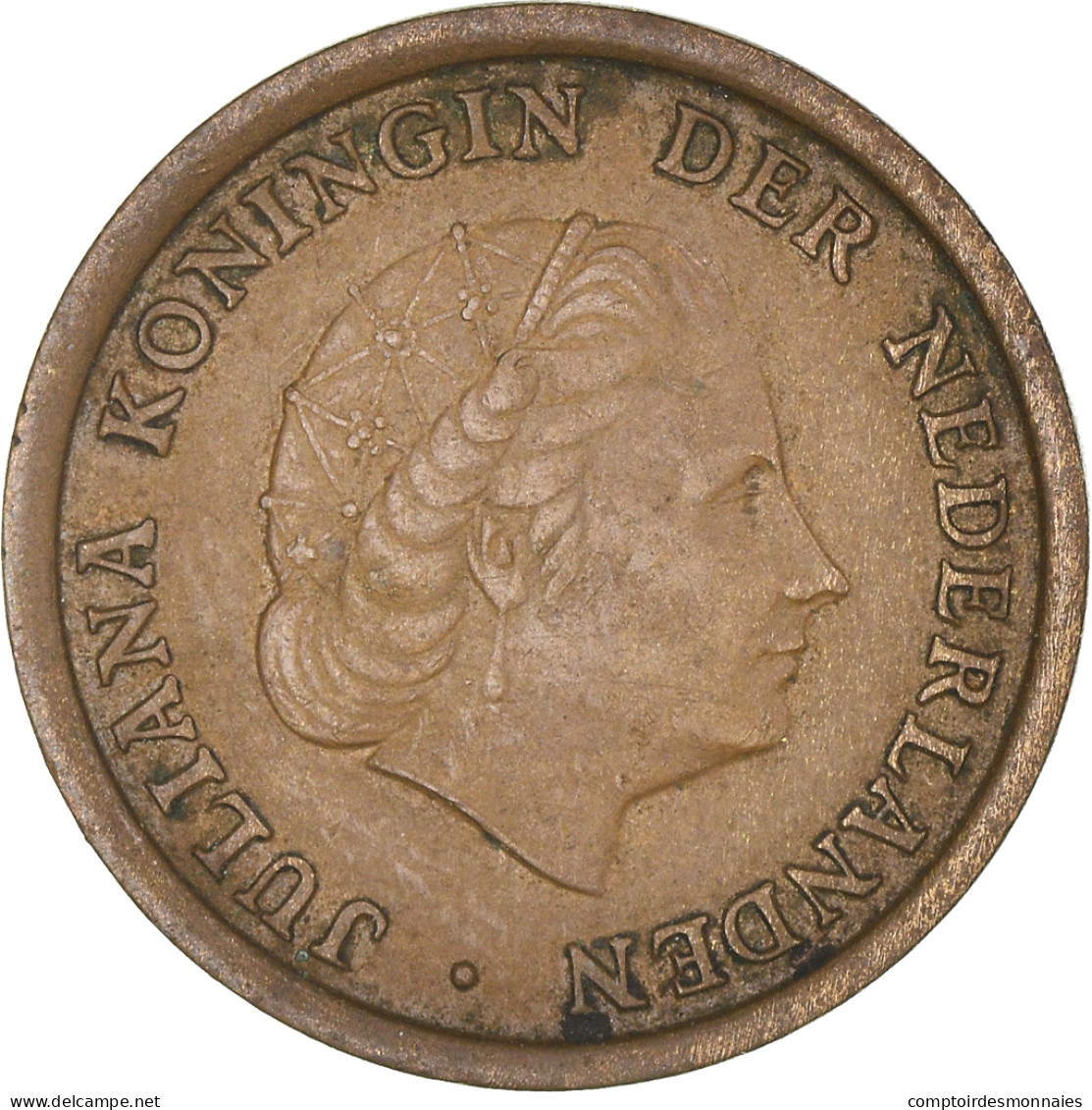 Monnaie, Pays-Bas, Juliana, Cent, 1958, TTB+, Bronze, KM:180 - 1948-1980 : Juliana