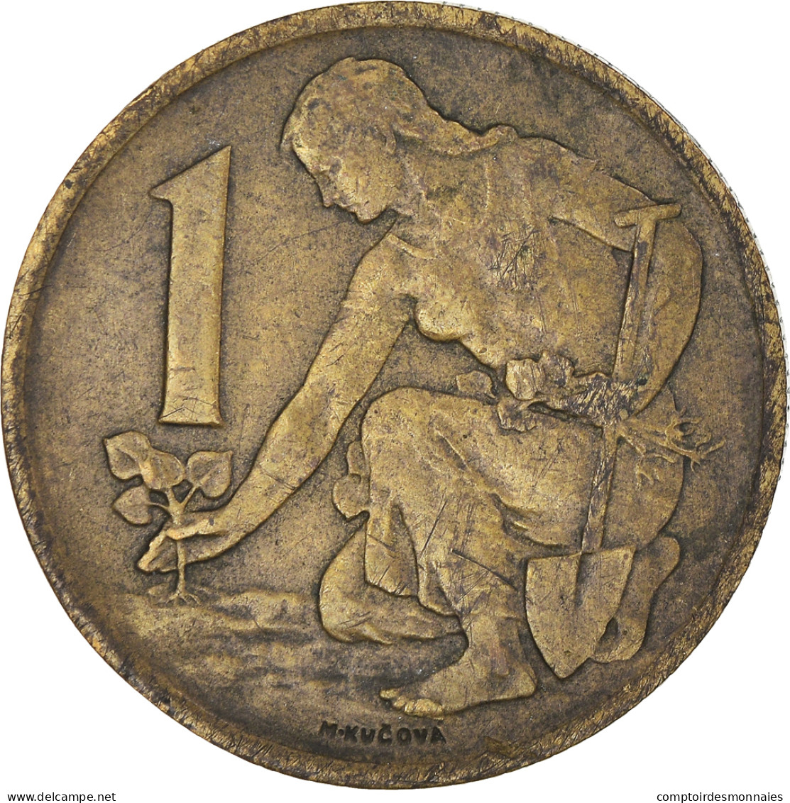 Monnaie, Tchécoslovaquie, Koruna, 1970, TTB, Bronze-Aluminium, KM:50 - Czechoslovakia