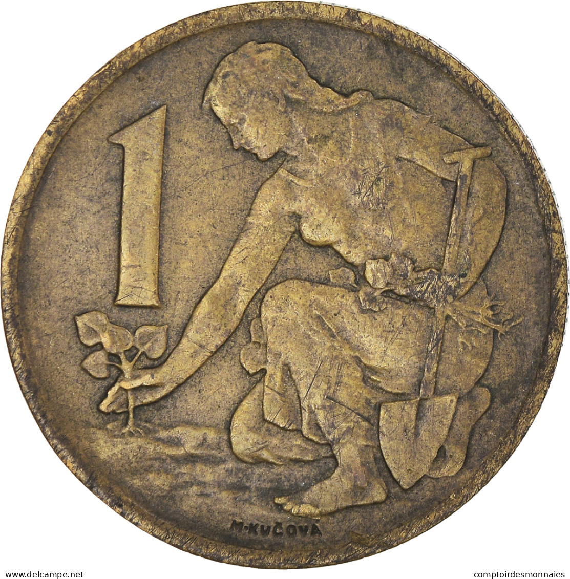 Monnaie, Tchécoslovaquie, Koruna, 1970, TTB, Bronze-Aluminium, KM:50 - Tchécoslovaquie