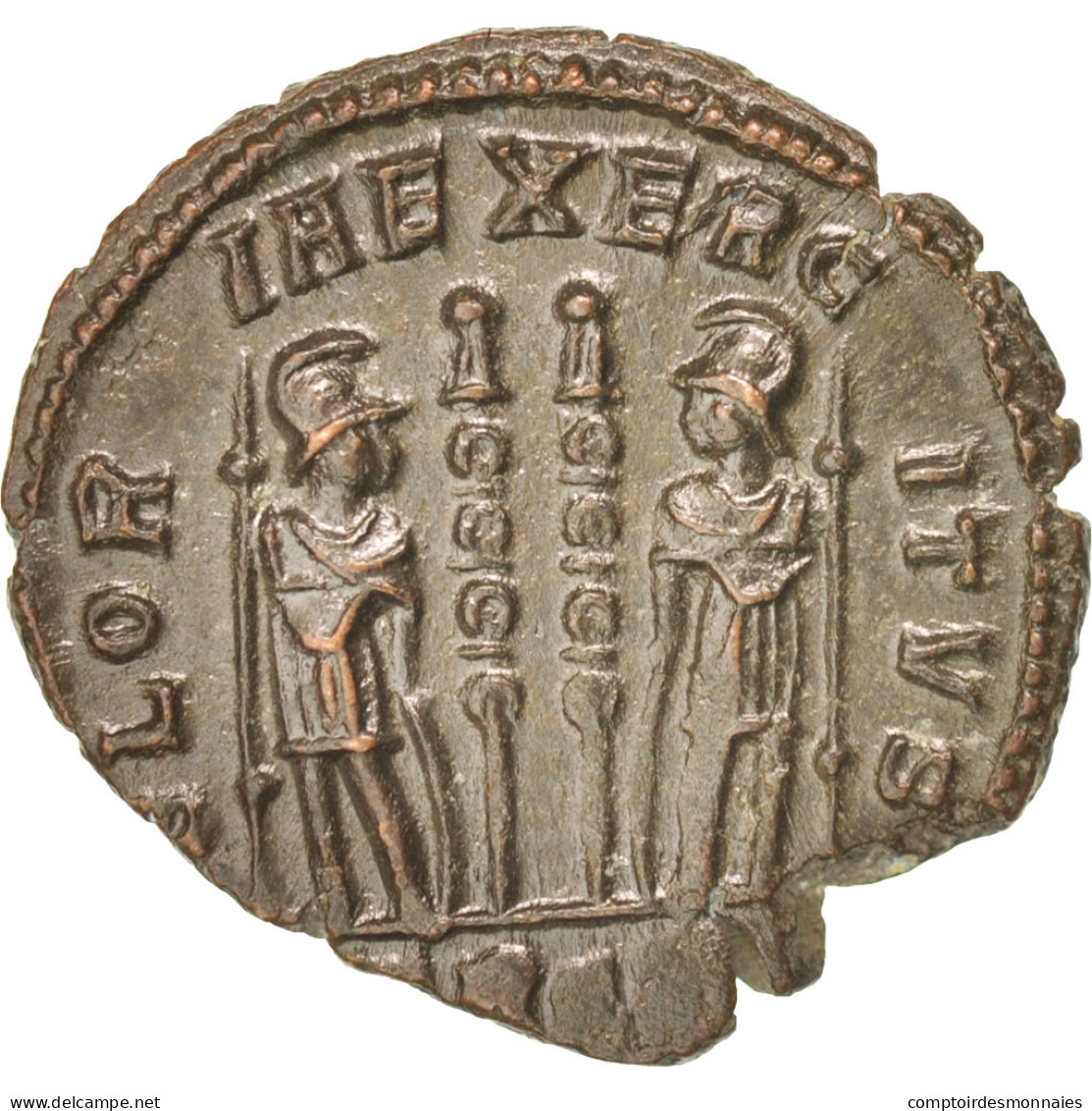 Monnaie, Constantin II, Nummus, Trèves, SUP, Cuivre, RIC:254 - L'Empire Chrétien (307 à 363)