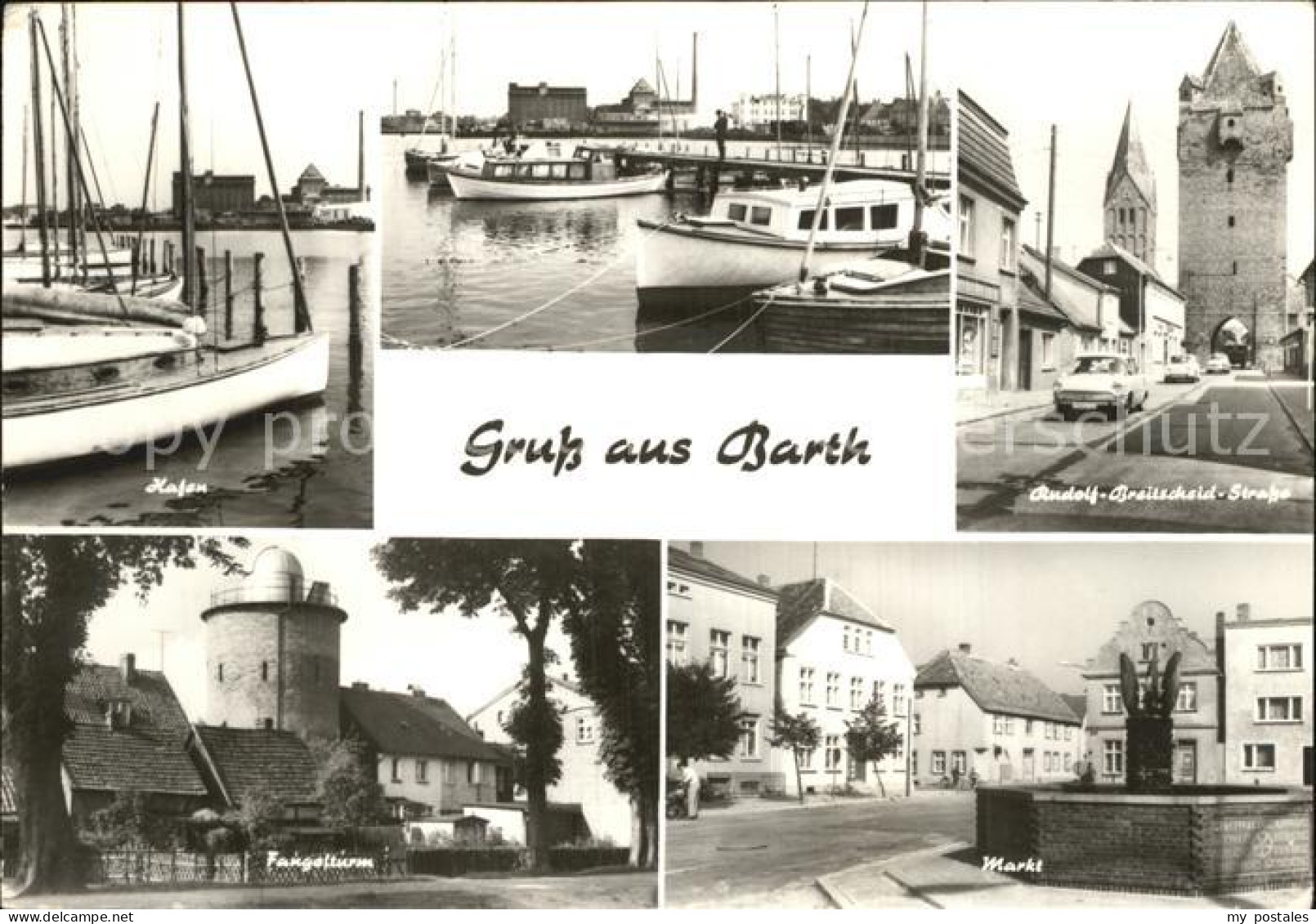 72477259 Barth Hafen Rud Breitscheid Str Fangelturm Markt Brunnen Barth - Barth