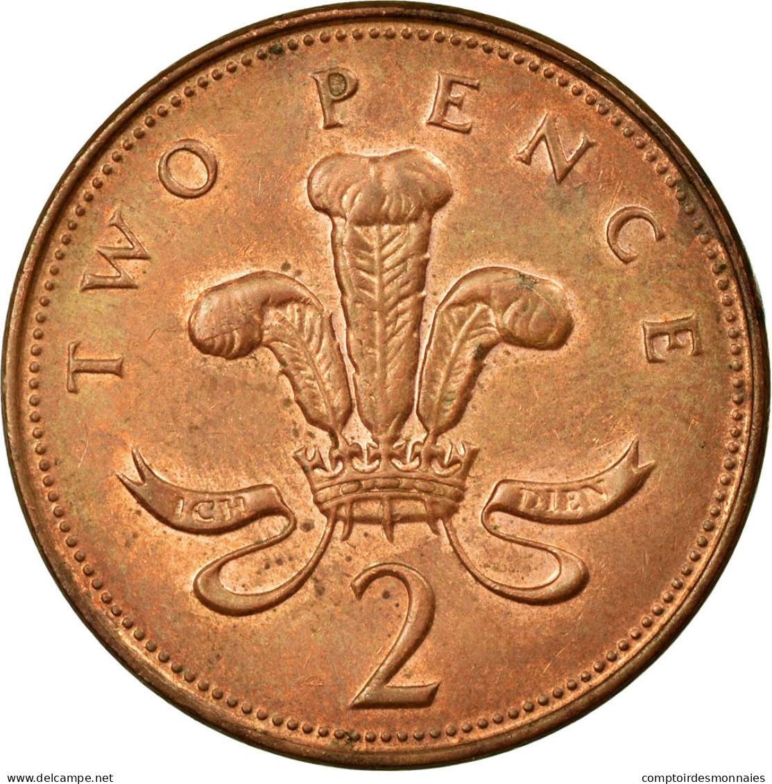Monnaie, Grande-Bretagne, Elizabeth II, 2 Pence, 2001, TTB, Copper Plated Steel - 2 Pence & 2 New Pence