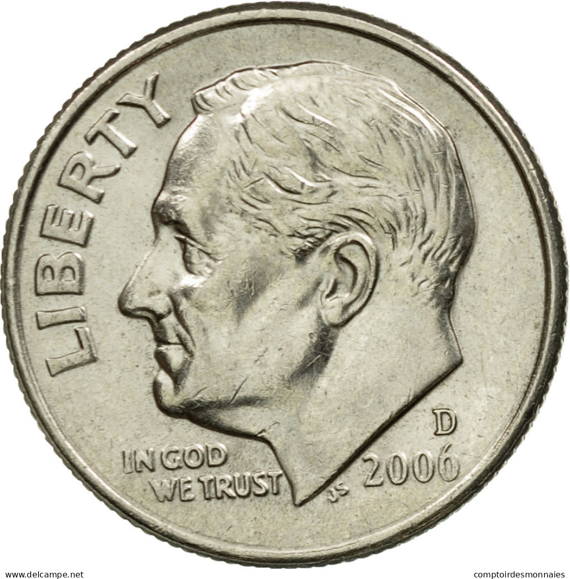 Monnaie, États-Unis, Roosevelt Dime, Dime, 2006, U.S. Mint, Denver, TB+ - 1946-...: Roosevelt