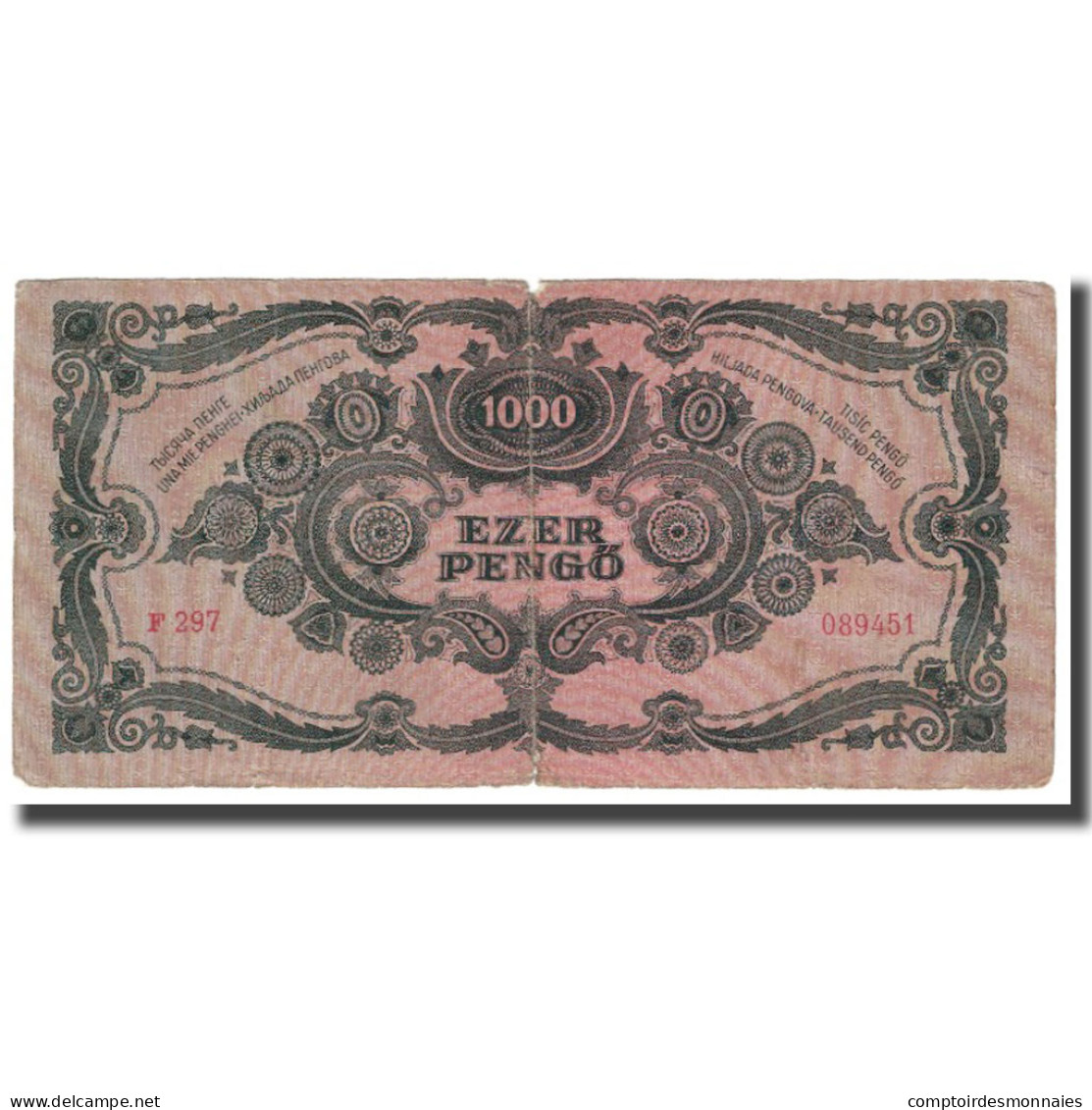 Billet, Hongrie, 1000 Pengö, 1945, 1945-07-15, KM:118a, TTB - Ungarn