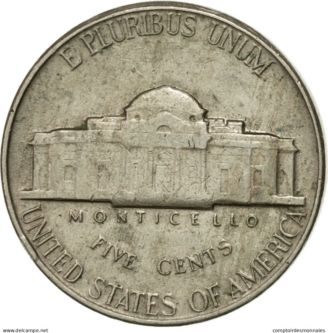 Monnaie, États-Unis, Jefferson Nickel, 5 Cents, 1961, U.S. Mint, Philadelphie - 1938-…: Jefferson