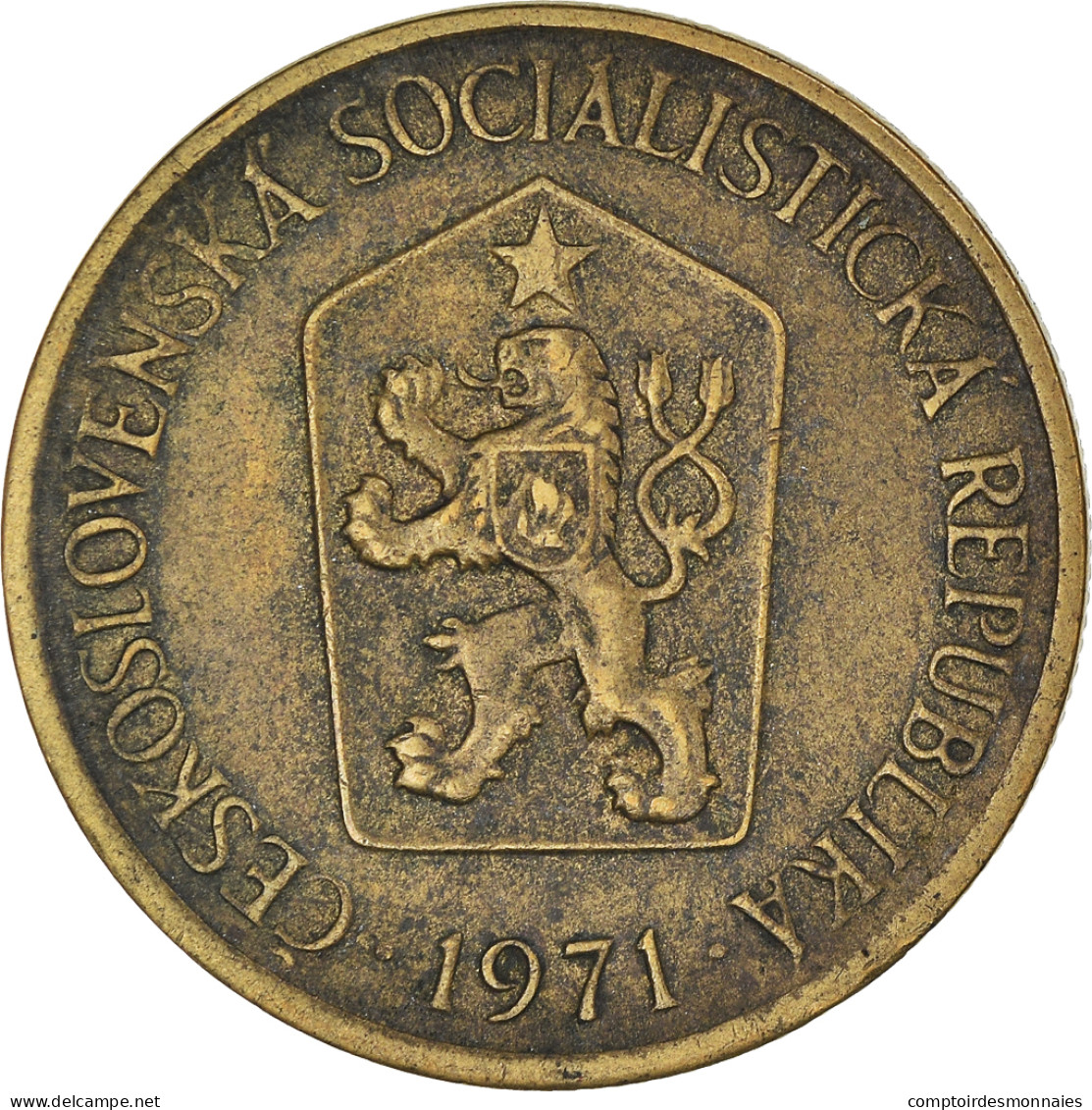 Monnaie, Tchécoslovaquie, Koruna, 1971, TTB, Bronze-Aluminium, KM:50 - Tschechoslowakei