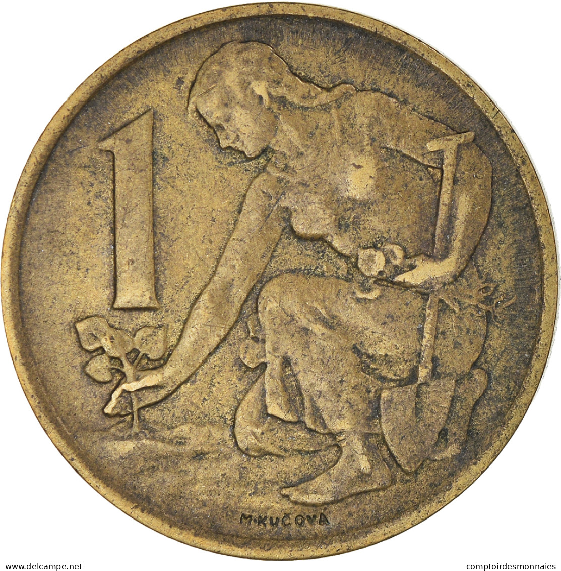 Monnaie, Tchécoslovaquie, Koruna, 1971, TTB, Bronze-Aluminium, KM:50 - Tchécoslovaquie