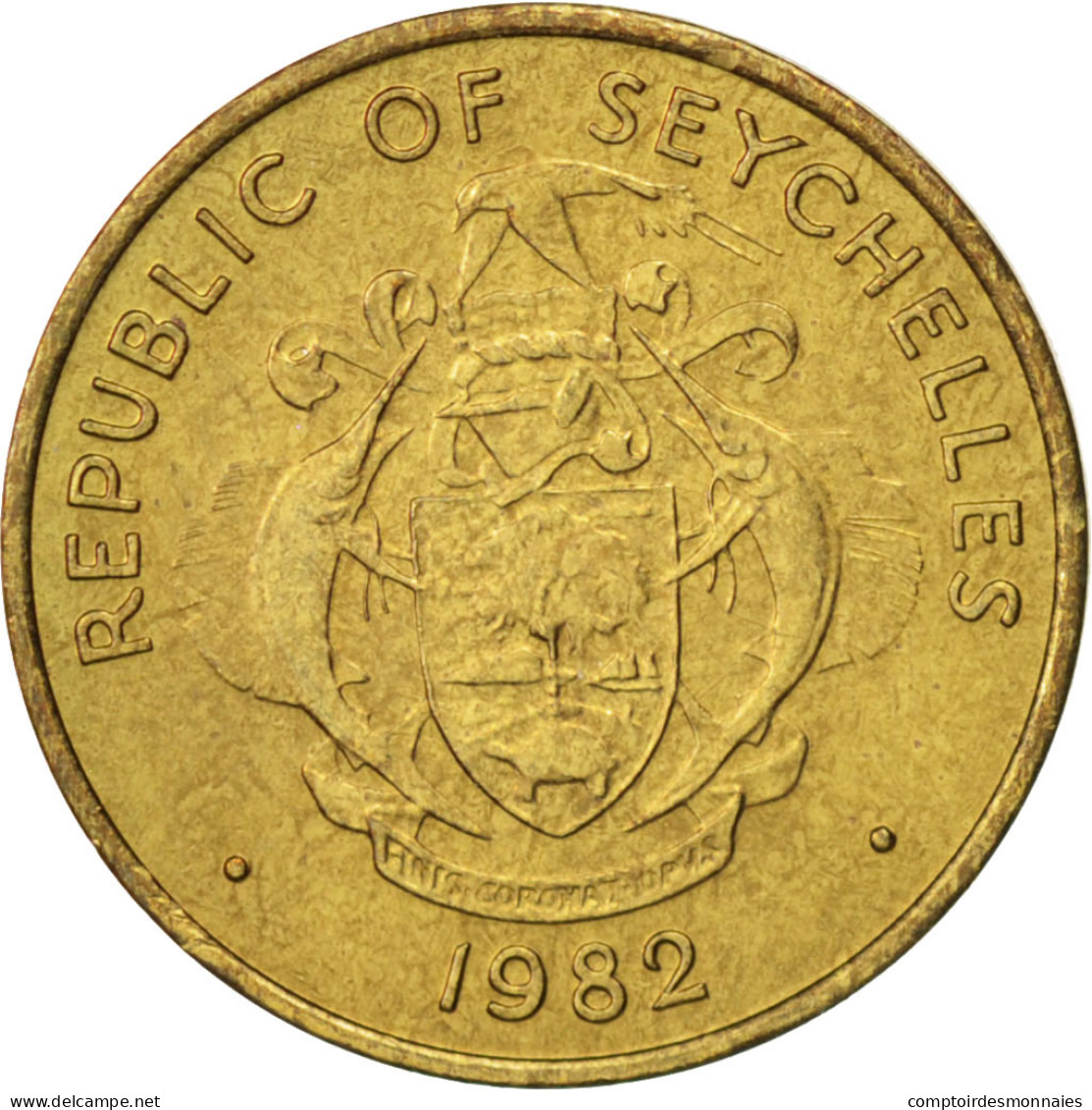 Monnaie, Seychelles, Bust Half Dollar, 5 Cents, 1982, British Royal Mint, New - Seychelles