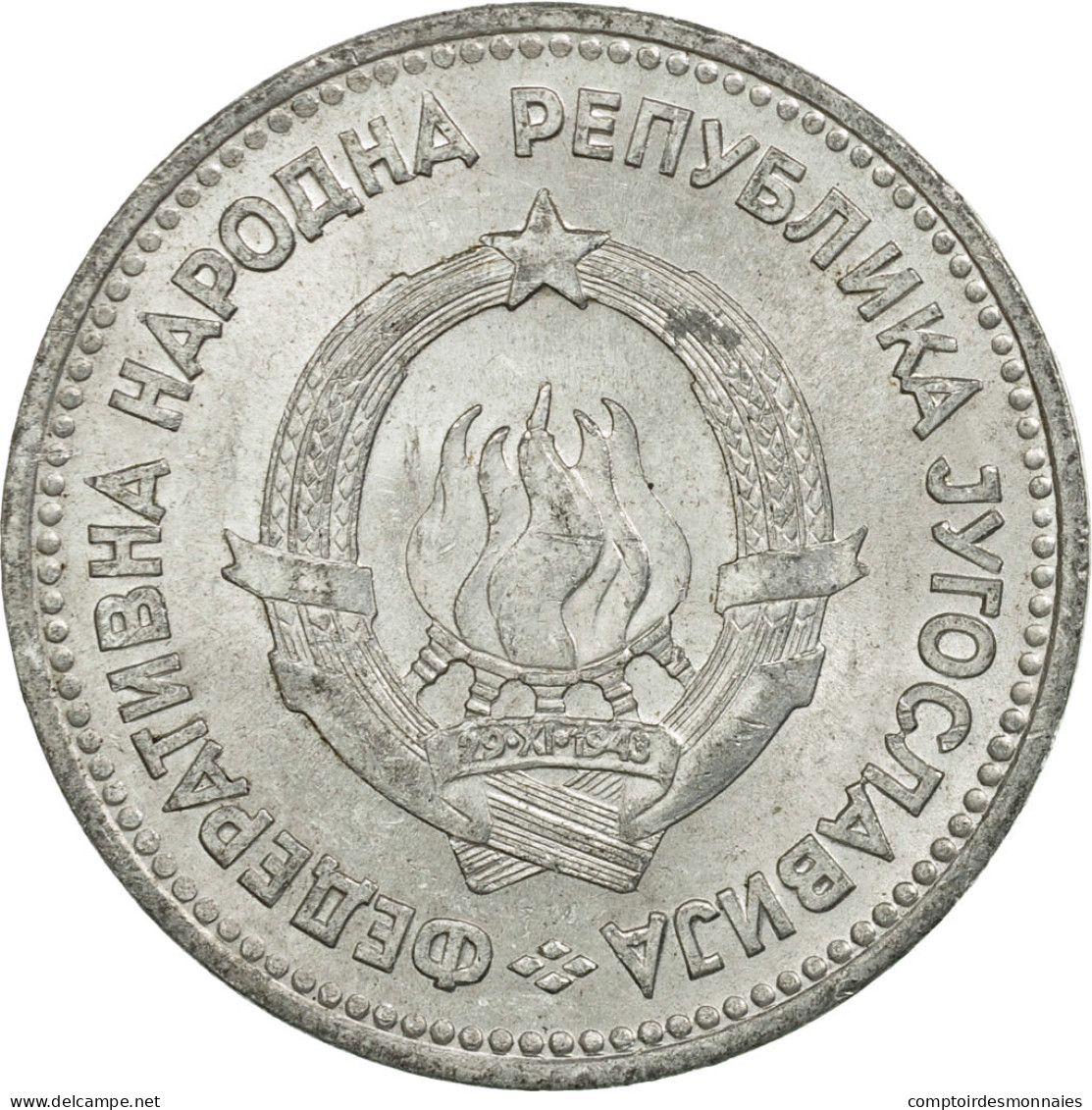 Monnaie, Yougoslavie, 5 Dinara, 1953, TTB, Aluminium, KM:32 - Yougoslavie