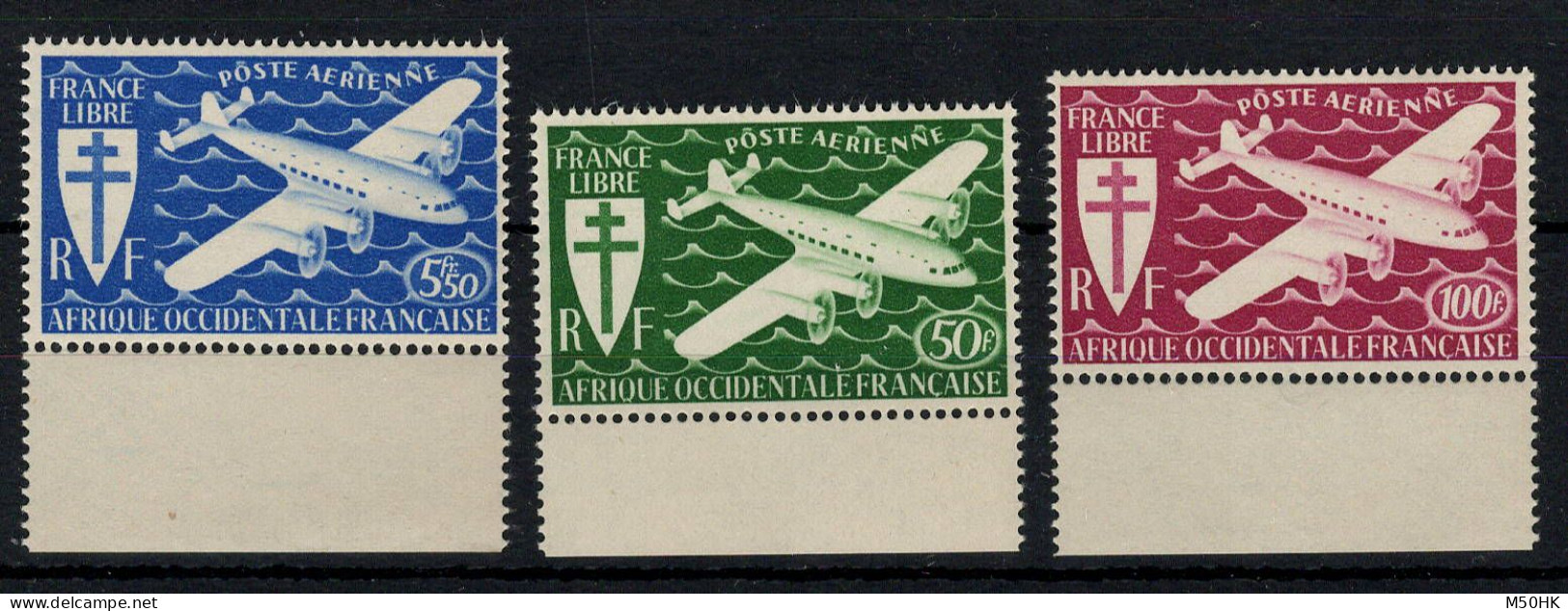 AOF - YV PA 1 à 3 N** MNH Luxe Complete , Londres , Cote 10,50 Euros - Nuevos