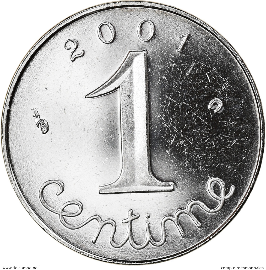 Monnaie, France, Épi, Centime, 2001, Paris, Proof, FDC, Stainless Steel, KM:928 - Prova