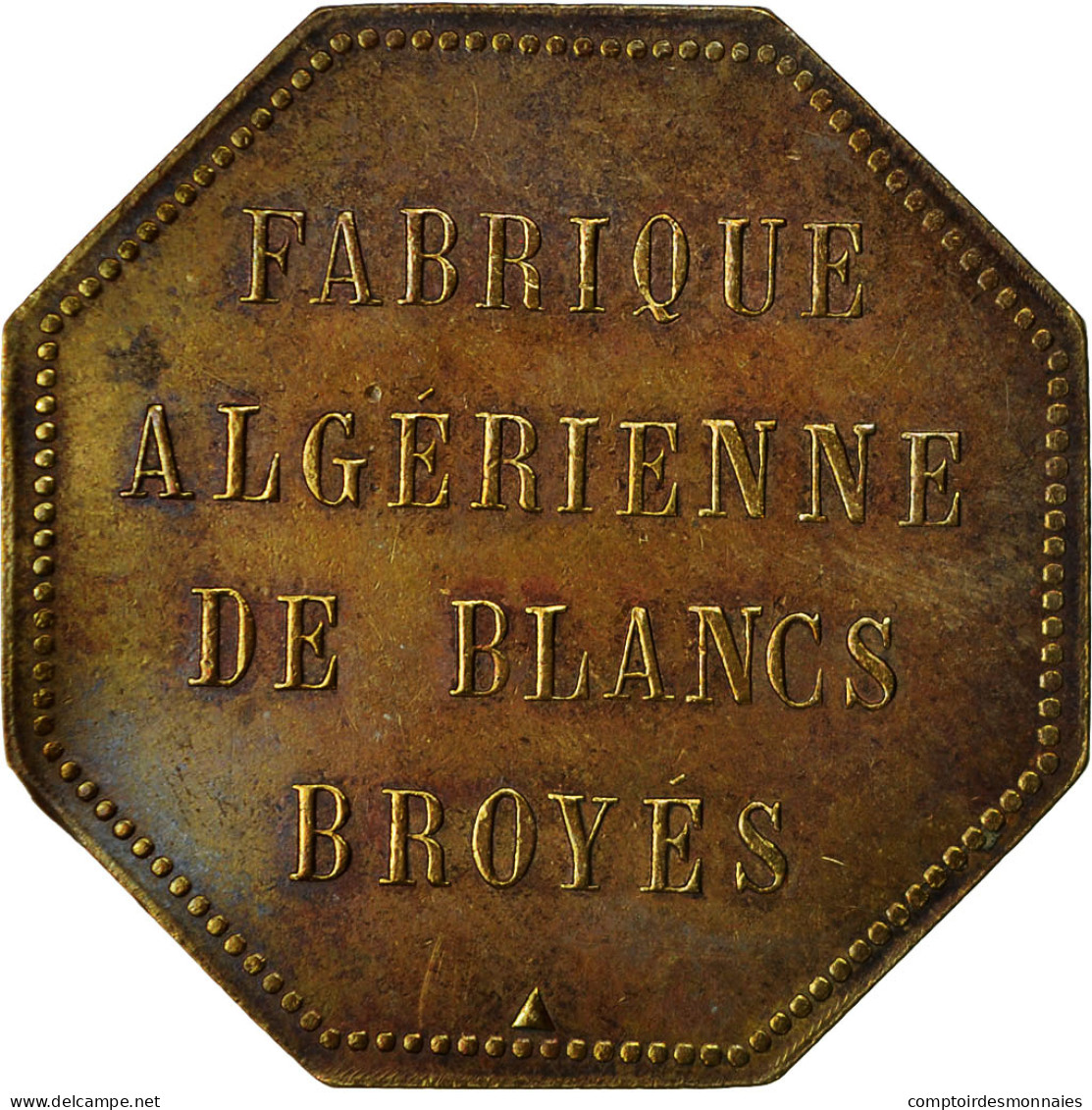 Algeria, Jeton, 5 Francs, Vve Cote Et Cie, Fabrique De Blancs Broyés, TTB - Autres & Non Classés