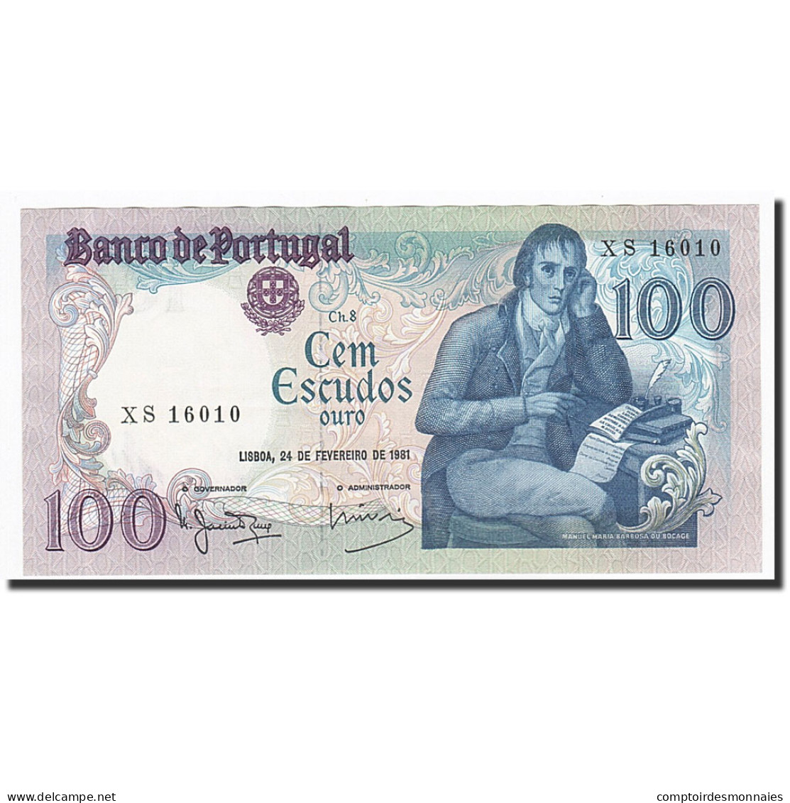 Billet, Portugal, 100 Escudos, 1980-1985, 1981-02-24, KM:178b, TTB+ - Portugal