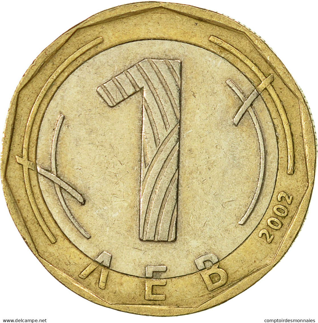 Monnaie, Bulgarie, Lev, 2002, Sofia, TTB, Bi-Metallic, KM:254 - Bulgarie