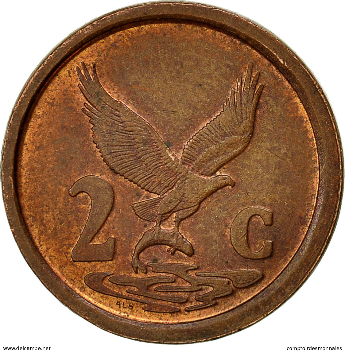 Monnaie, Afrique Du Sud, 2 Cents, 1991, TB, Copper Plated Steel, KM:133 - South Africa