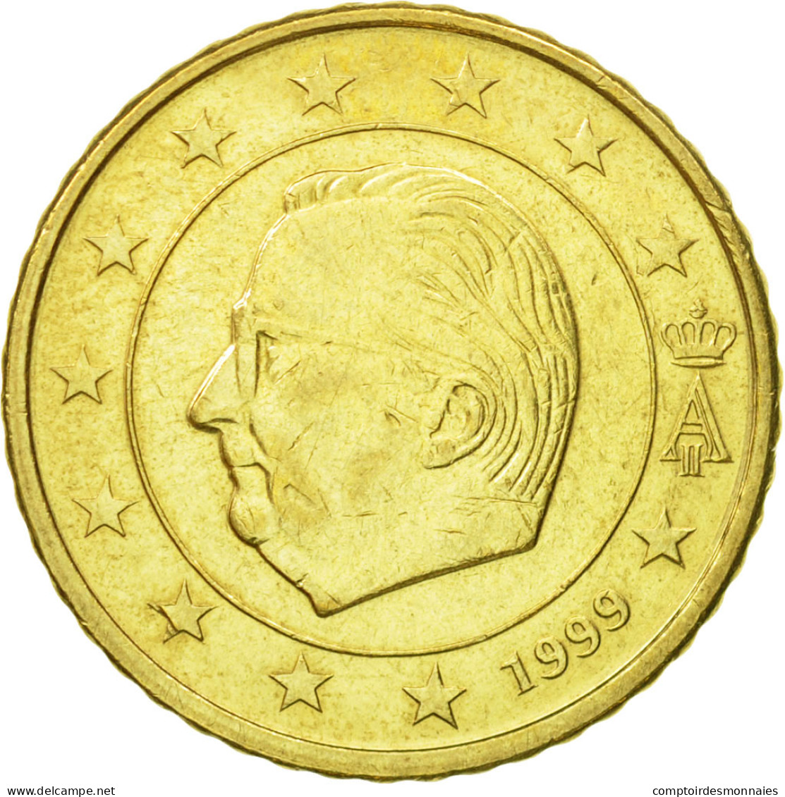 Belgique, 50 Euro Cent, 1999, TTB, Laiton, KM:229 - België