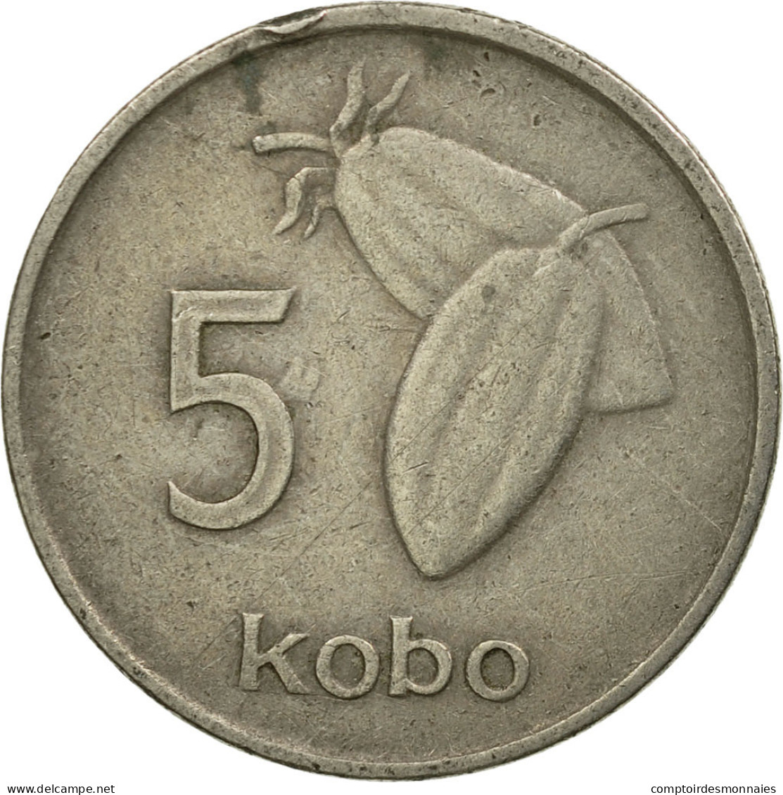 Monnaie, Nigéria, Elizabeth II, 5 Kobo, 1974, TB+, Copper-nickel, KM:9.1 - Nigeria