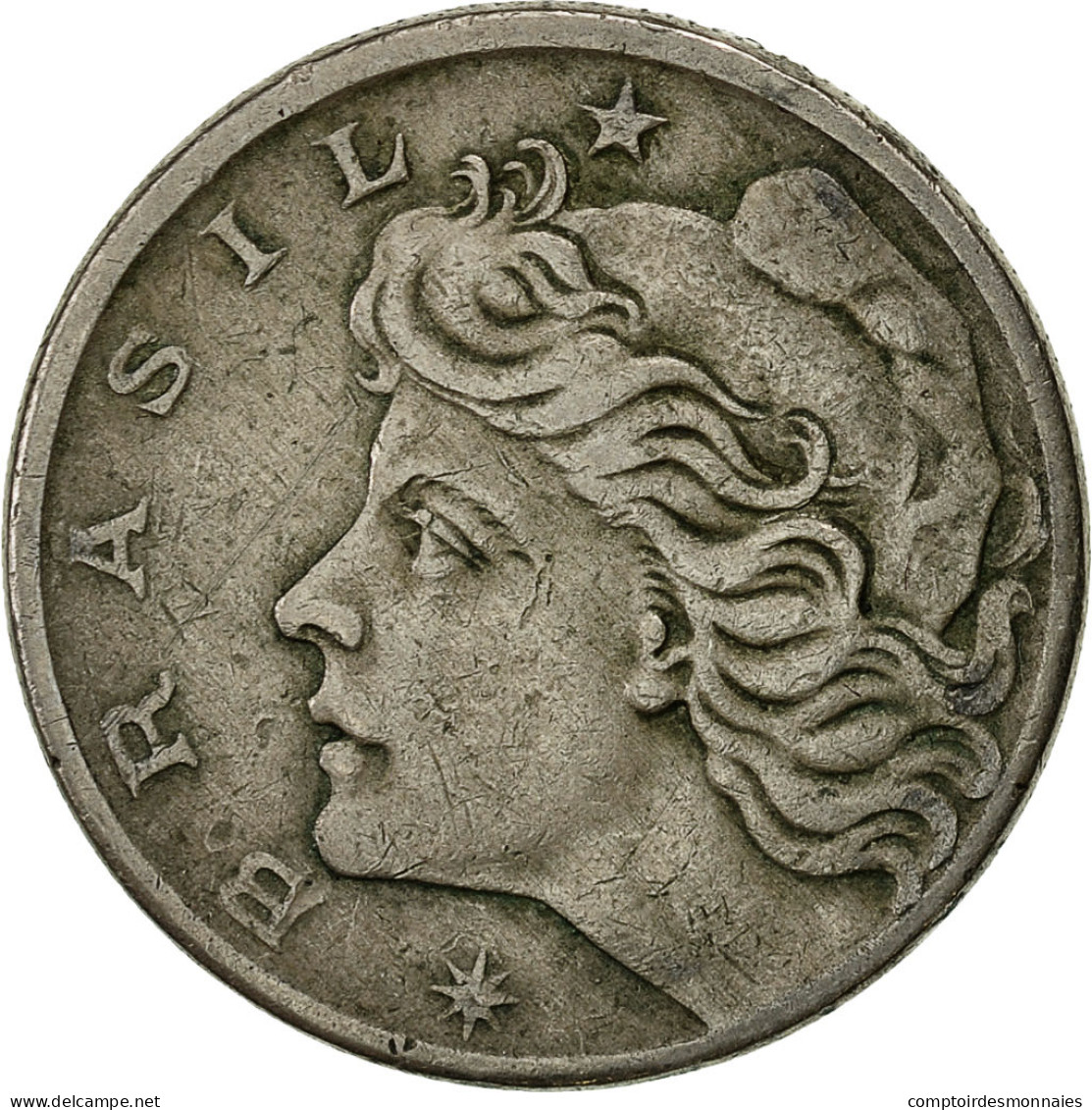 Monnaie, Brésil, 10 Centavos, 1967, TB, Copper-nickel, KM:578.1 - Brazil