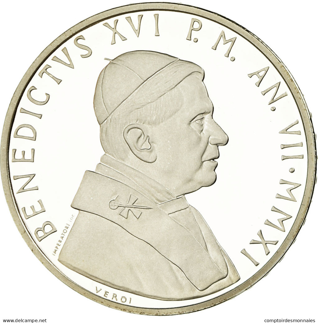 Vatican, Pape Benoit XVI, 10 Euro, Jubilé Sacerdotal, 2011, FDC, Argent - Vaticano