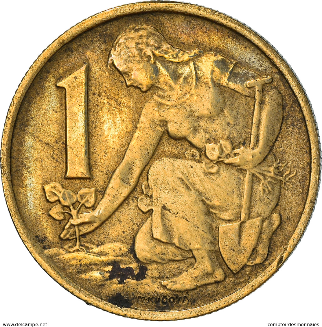 Monnaie, Tchécoslovaquie, Koruna, 1967, TB, Aluminum-Bronze, KM:50 - Tsjechoslowakije