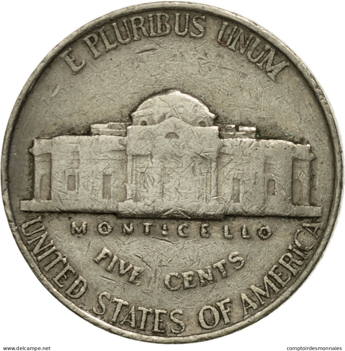 Monnaie, États-Unis, Jefferson Nickel, 5 Cents, 1940, U.S. Mint, Philadelphie - 1938-…: Jefferson