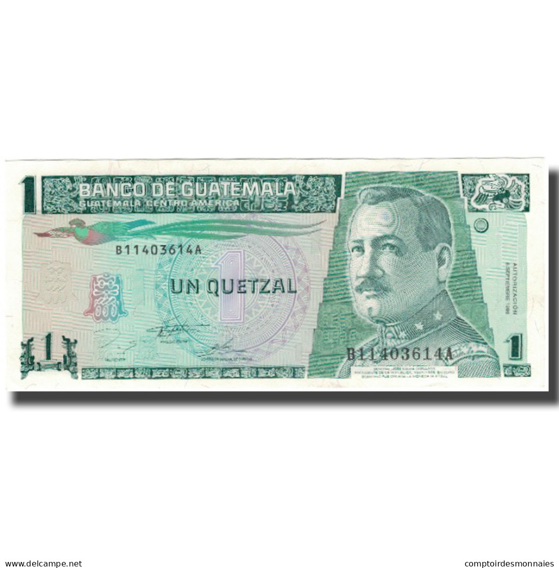 Billet, Guatemala, 1 Quetzal, 1995-09-06, KM:87c, NEUF - Guatemala