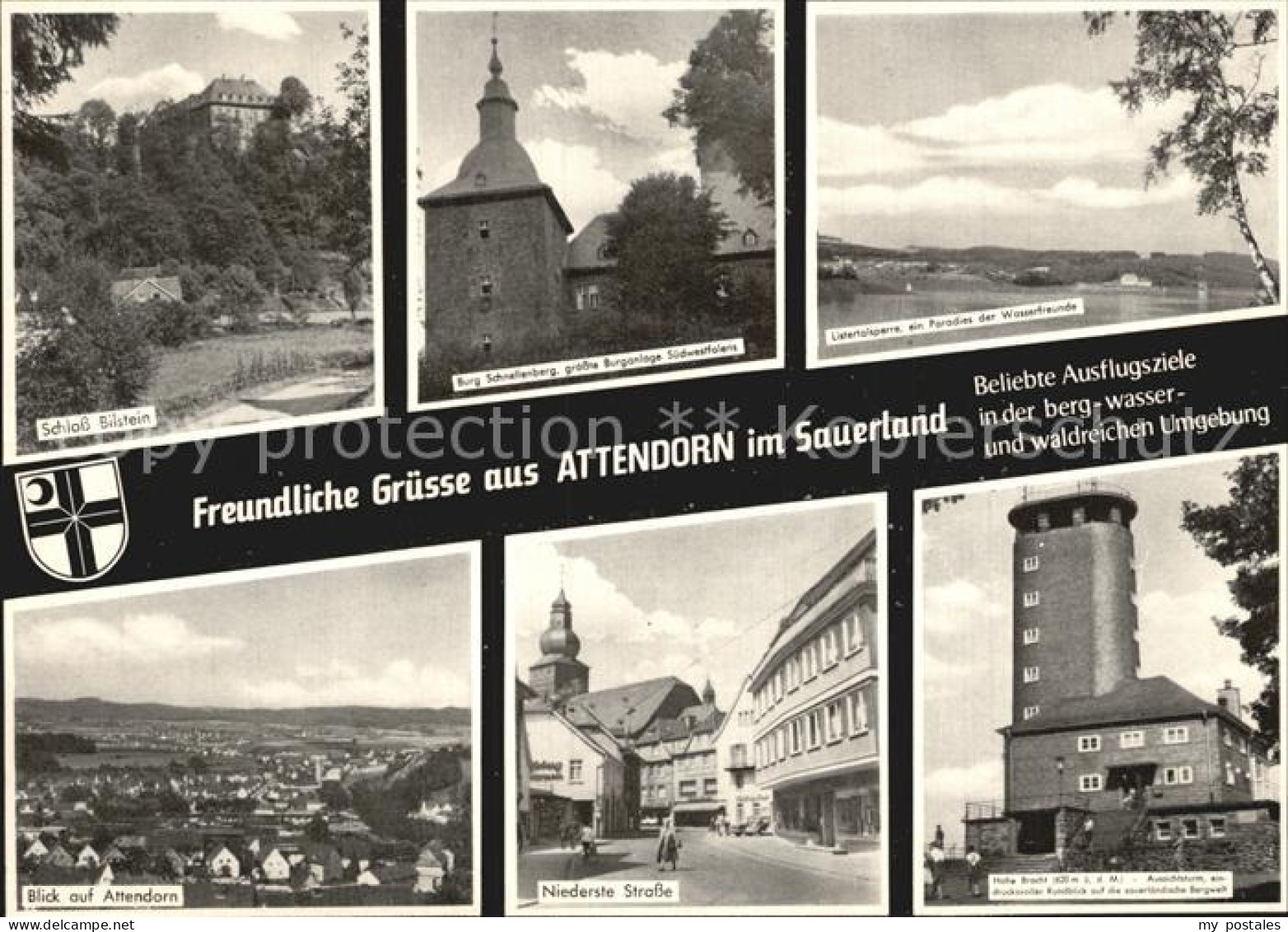 72475753 Attendorn Schloss Bilstein Burg Schnellenberg Listertalsperre Panorama  - Attendorn