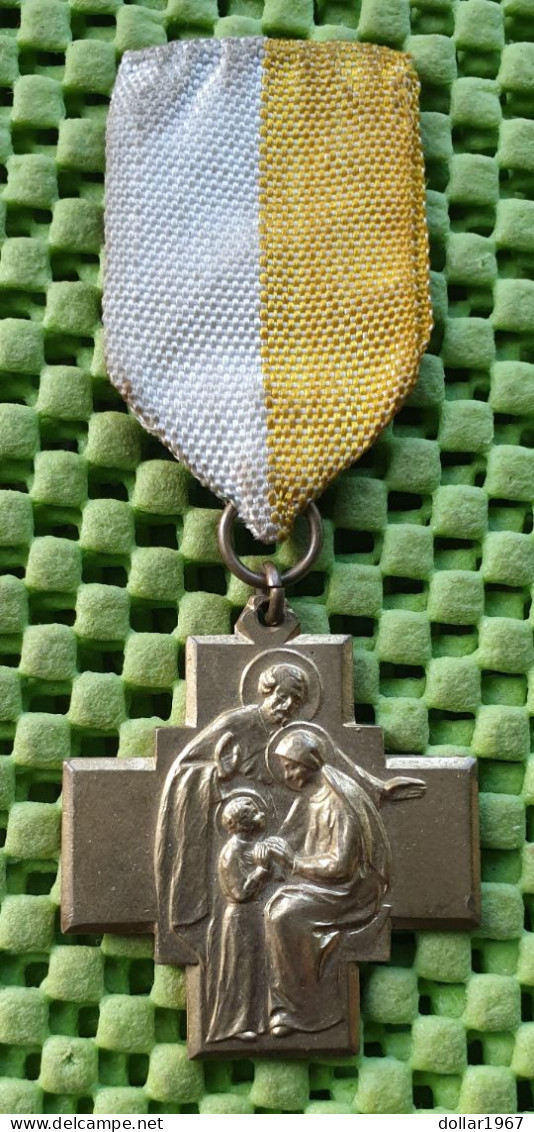 Medaille - 50 Jaar Blije Herinnering Aan Mijn Gouden Jubilé.-  God Original Foto  !!  Medallion  Dutch - Arte Religioso