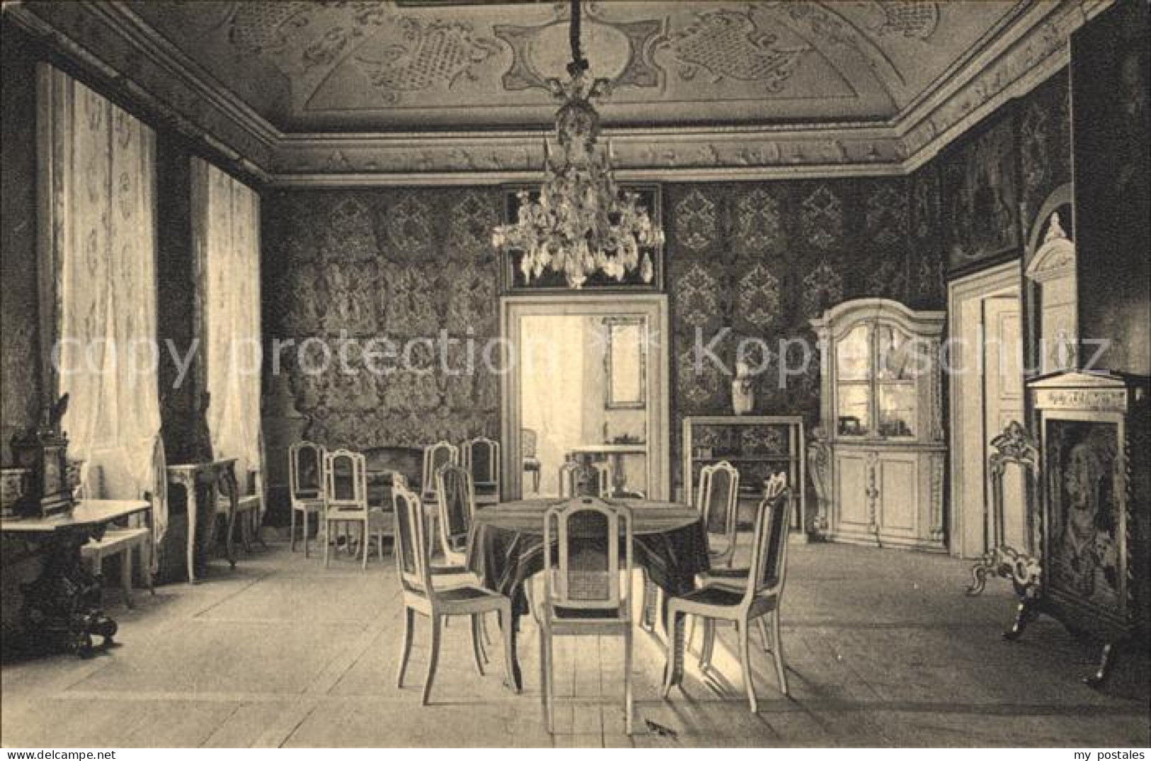 72475630 Weesenstein Schloss Weesenstein Gesellschaftssaal Mit Ledertapeten Wees - Maxen