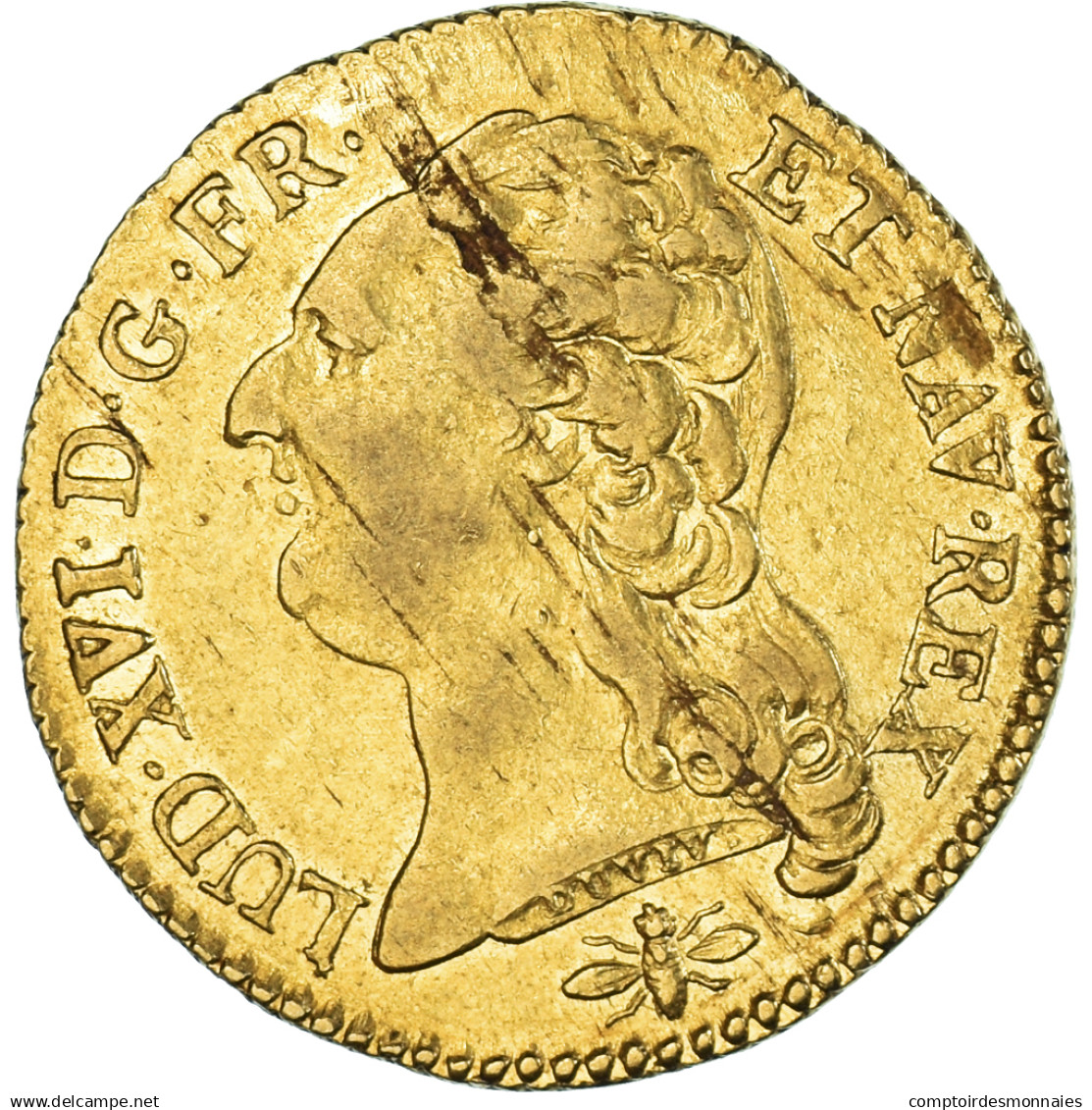 Monnaie, France, Louis XVI, Louis D'or à La Tête Nue, 1786/5, Lyon, TTB, Or - 1774-1791 Luis XVI