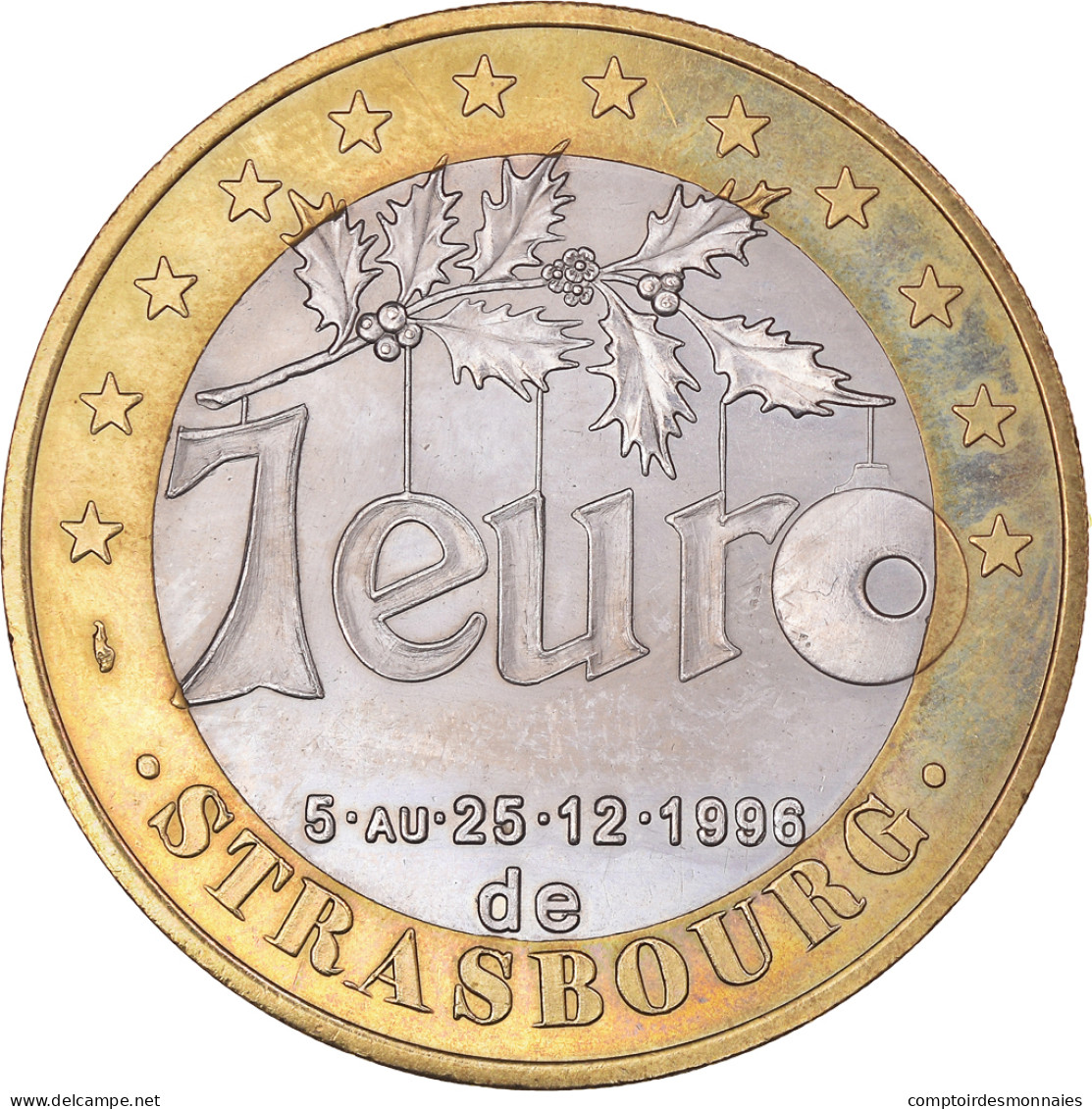 France, 1 Euro, Euro Des Villes, 1996, Strasbourg - Association Française Des - Francia