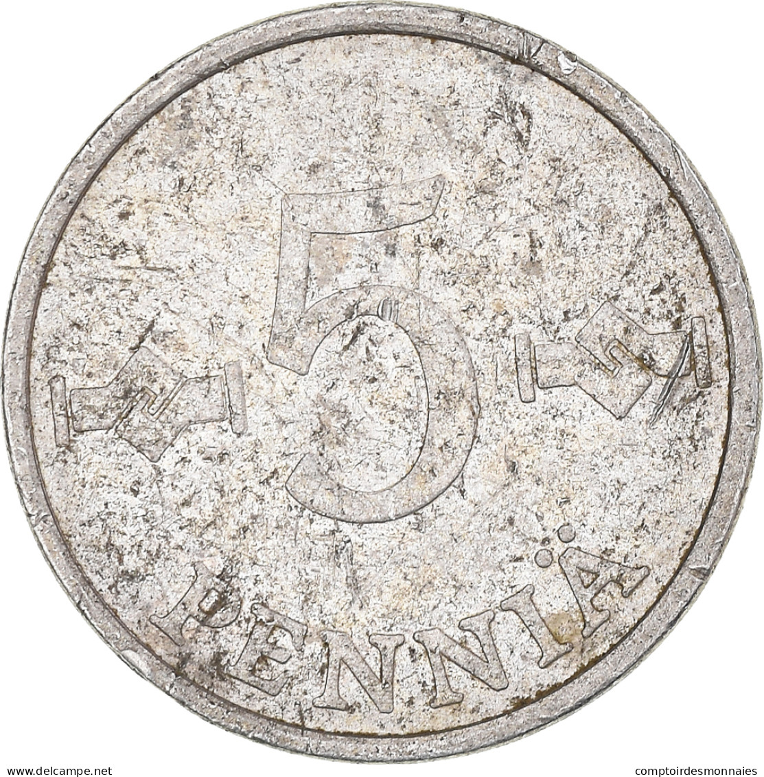 Monnaie, Finlande, 5 Pennia, 1980, TB, Aluminium, KM:45a - Finlande