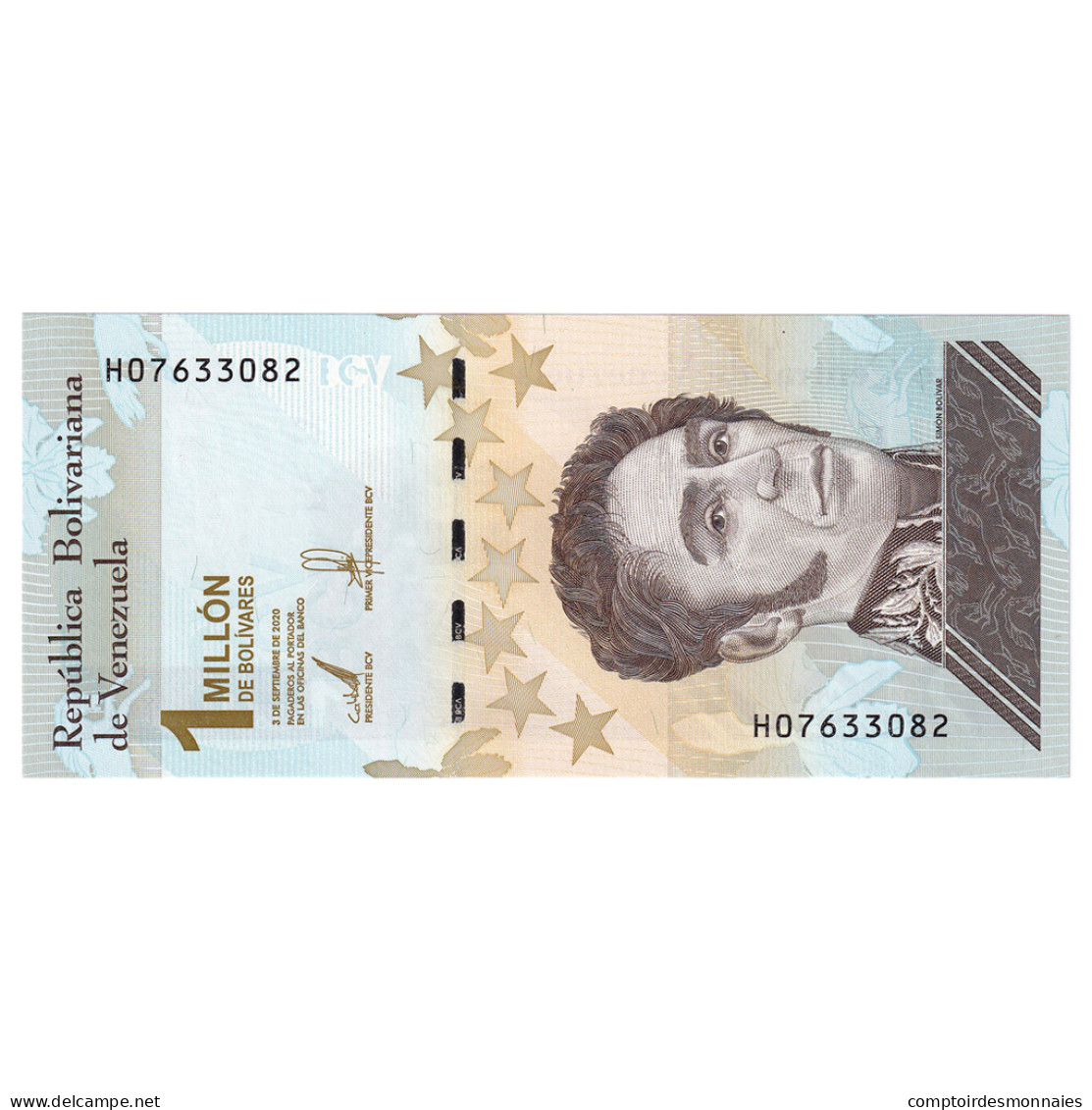 Billet, Venezuela, 2020, 2020-09-03, 1000000 BOLIVARES, NEUF - Venezuela