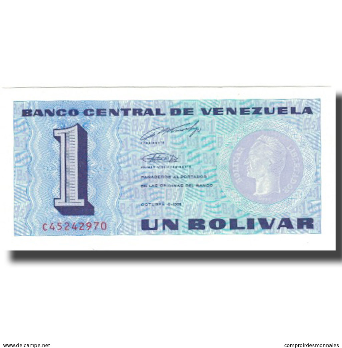 Billet, Venezuela, 1 Bolivar, 1989-10-05, KM:68, NEUF - Venezuela