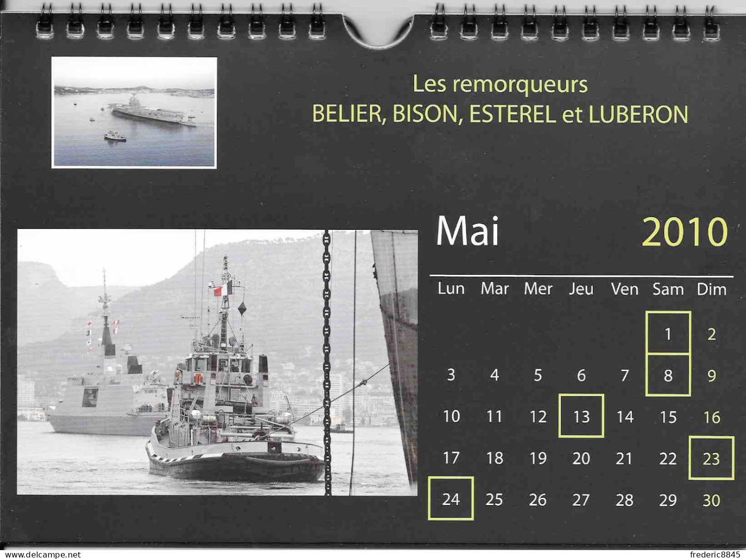 Calendrier - Marine Nationale - Remorqueurs Du Porte Avions Charles De Gaulle - Tamaño Pequeño : 2001-...