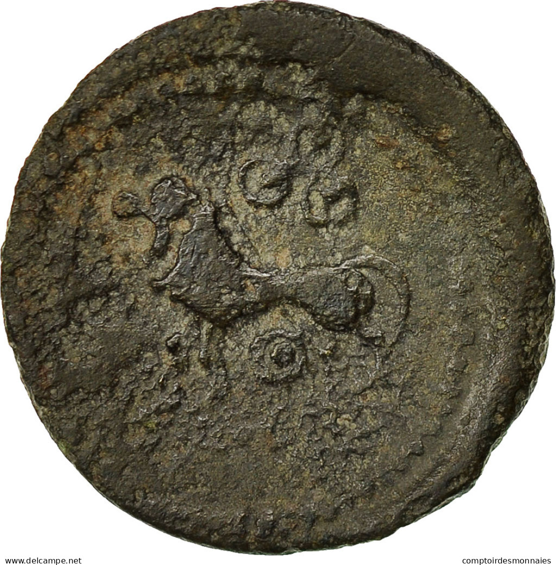 Monnaie, Suessions, Bronze, TB, Bronze, Delestrée:563 - Gauloises