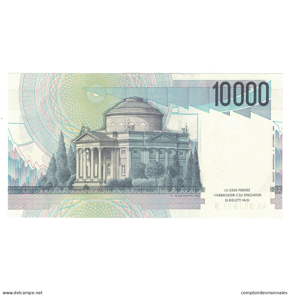 Billet, Italie, 10,000 Lire, 1994, 1984-09-03, KM:112d, NEUF - 100000 Liras