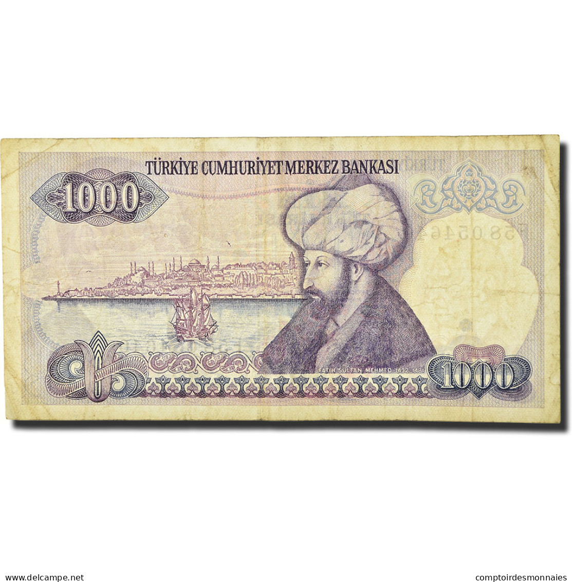 Billet, Turquie, 1000 Lira, 1986, KM:196, B - Turkey