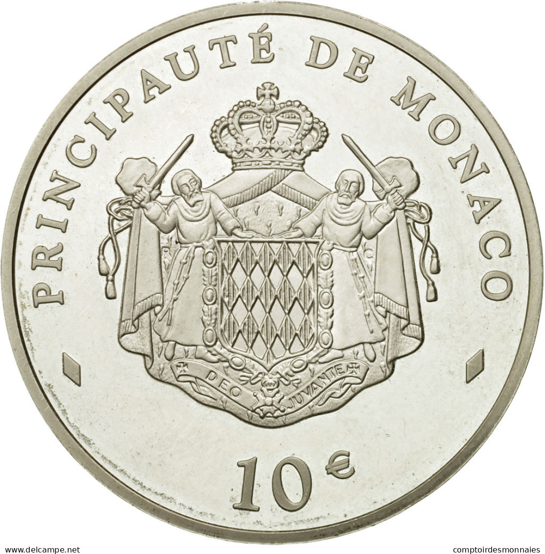 Monaco, Rainier III & Albert, 10 Euro, 2003, MDP, Argent, SPL, Gadoury:MC181 - Monaco