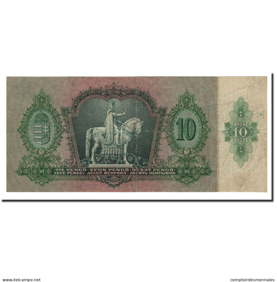 Billet, Hongrie, 10 Pengö, 1936, 1936-12-22, KM:100, TB+ - Ungarn
