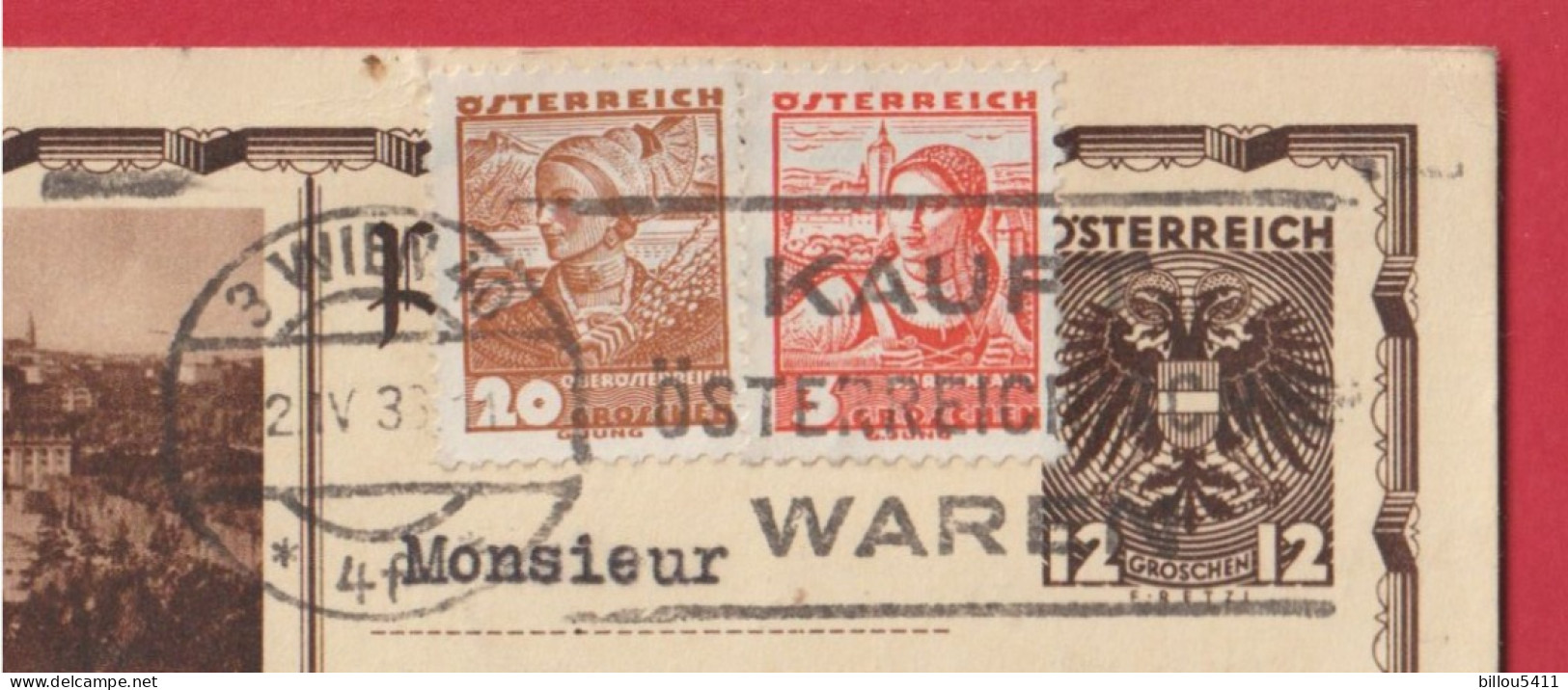 Austria Österreich AUTRICHE 1936 WIEN Schönbrunn ( Flamme KAUFT österreich WAREN ) - Letter-Cards