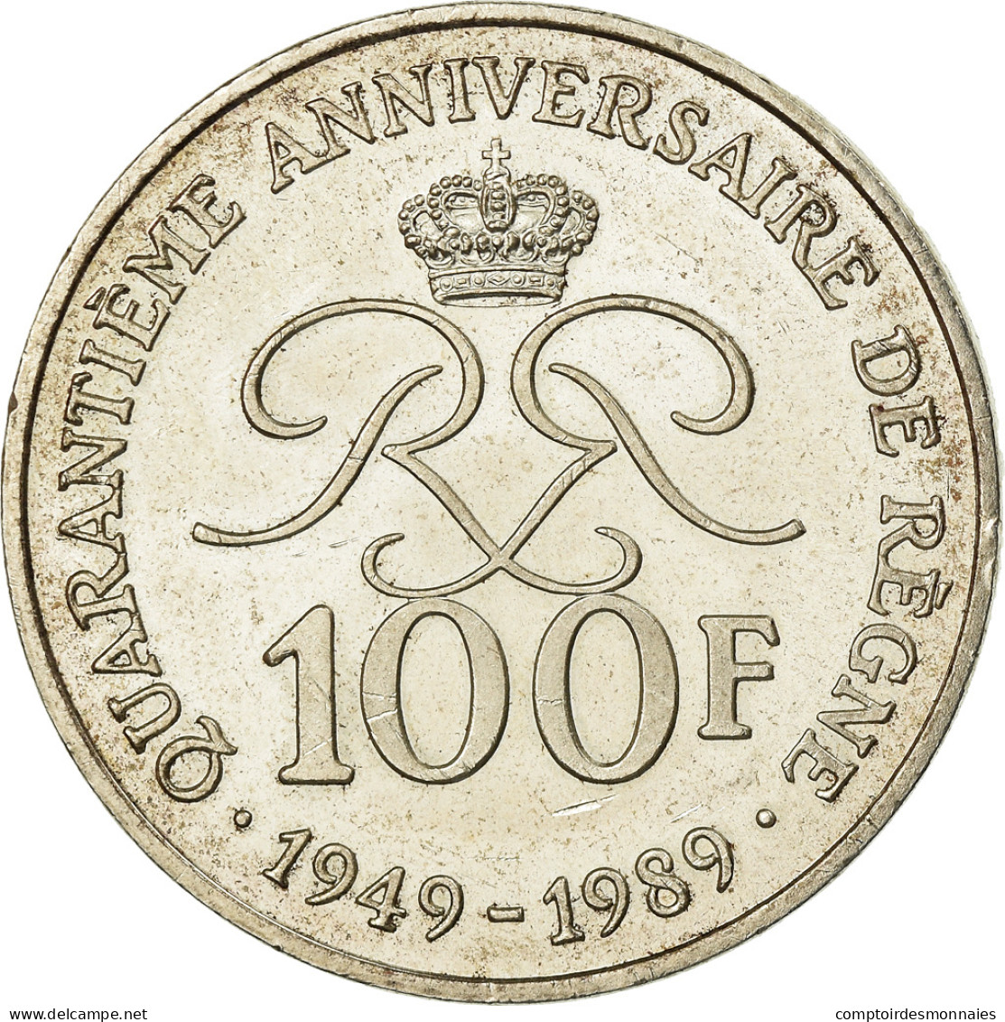 Monnaie, Monaco, Rainier III, 100 Francs, 1999, Paris, SUP, Argent, Gadoury:MC - 1960-2001 Nieuwe Frank